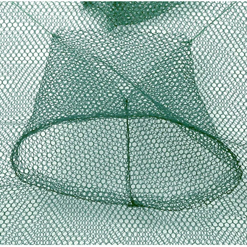 Red de pesca plegable automática, jaula de nailon para camarones, cangrejo, trampa plegable de nailon, red fundida - imagen 5