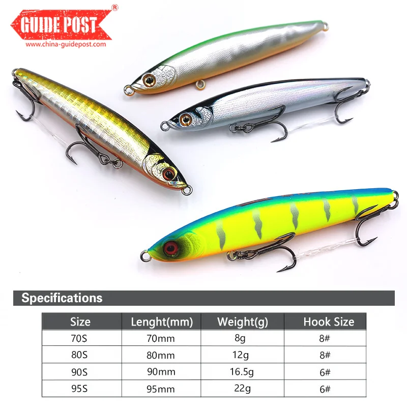 Señuelo de pesca de lápiz de tiro largo BOWAN, cebo duro de 8g-22g, capa de natación completa, Wobbler Artificial, Culter Topmouth - imagen 4