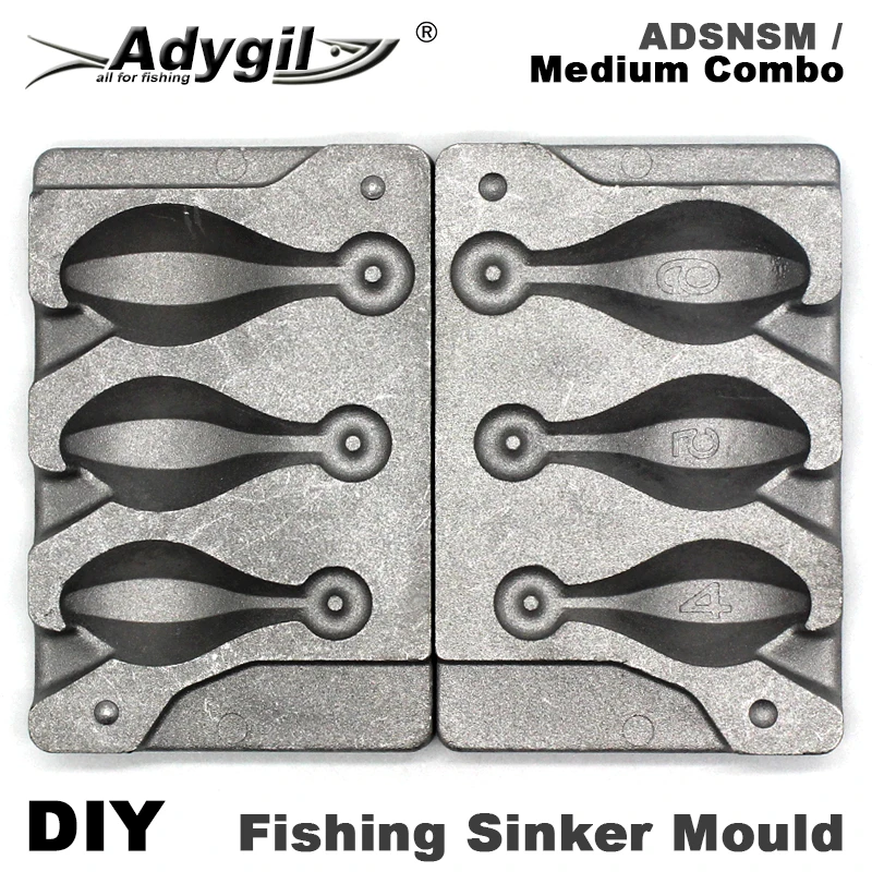 Adygil Molde plomo Pargo 3 cavidades pesca artesanal