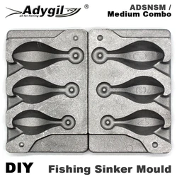 Adygil Molde plomo Pargo 3 cavidades pesca artesanal