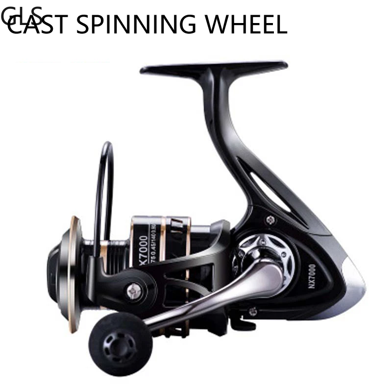 GLS-Rueda de pesca profesional, carrete giratorio de 2000 a 7000 Series 5,2: 1/4, 7:1, mango izquierdo/derecho - imagen 3