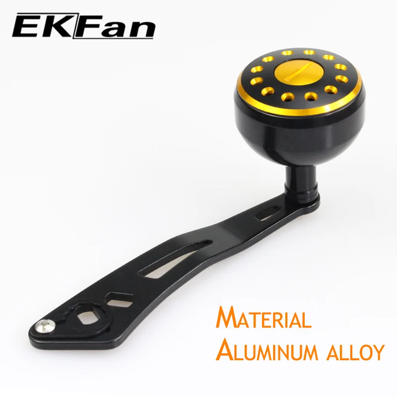 Ekfan-carrete de pesca con mango de aleación de aluminio, perilla apta para Daiwa, accesorio de piezas de rueda de carrete de Baitcasting, 8MM x 5MM, 100MM - imagen 4