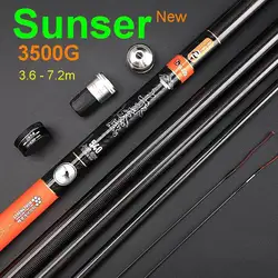 ZZ207-caña de pescar ultraligera SYNTHA HZ Sunser 19 + H, 7,2 m, 1,4mm-28mm, 3,6 m, 3,9 m, 4,5 m, 4,8 m, 5,4 m