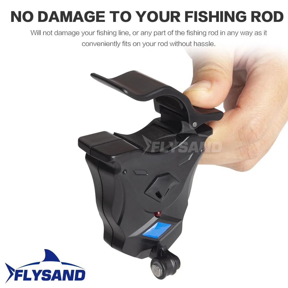 FLYSAND-alarmas de picadura de pesca, indicador electrónico sensible de alarma de pesca, zumbador para exteriores, alerta de picadura de pescado, herramienta de pesca - imagen 2