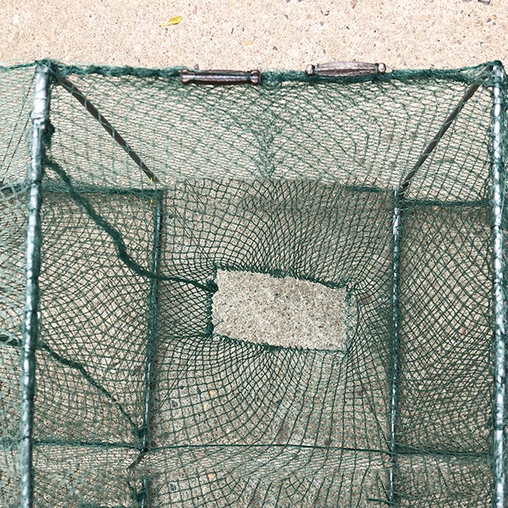 Red de pesca larga de nailon, plomos de agua profunda, portátil, cangrejo, cangrejo, langosta, trampa, red de peces, camarones, redes, cebo vivo - imagen 5