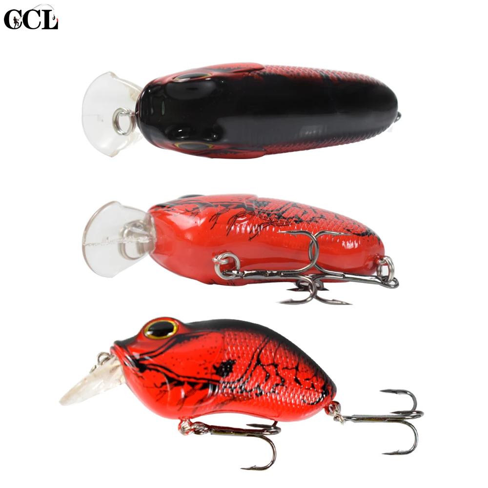 CCLTBA-sonajero flotante de alta calidad, Señuelos de Pesca Crankbait, cuerpo duro, cebo de manivela Wobbler, 7cm, 14g, nuevo - imagen 3