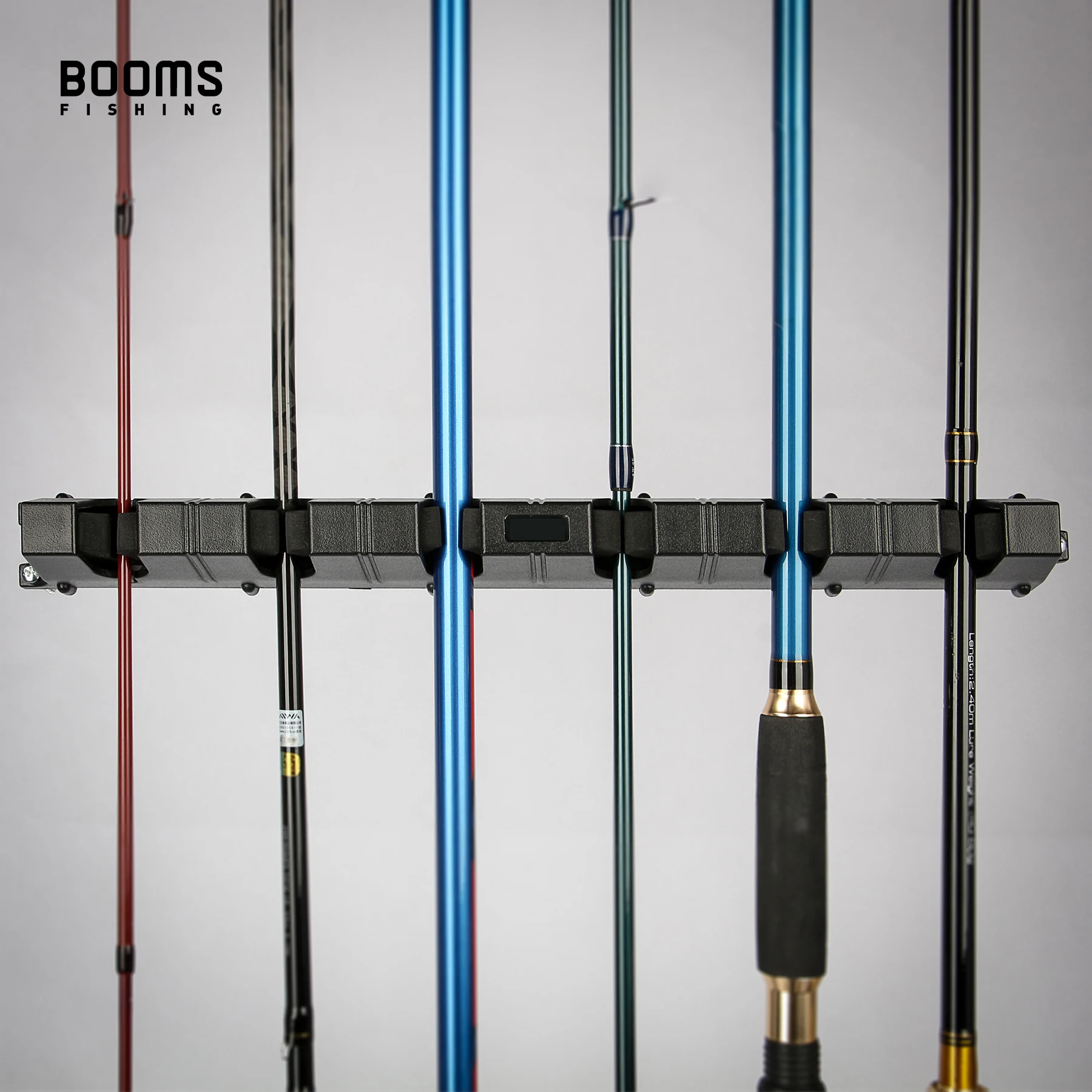 Booms Fishing WV1, estante Vertical de 6 cañas, soporte para caña de pescar, montaje en pared Modular para accesorios de herramientas de pesca de garaje - imagen 3