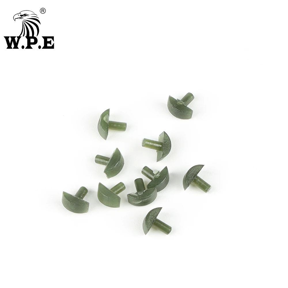 W.P.E-Juego de Clips de plomo para Pesca de carpa europea, aparejos de Terminal, cono de goma de cola de seguridad, Kit de accesorios para Pesca de carpa, 1 juego/30 piezas - imagen 5