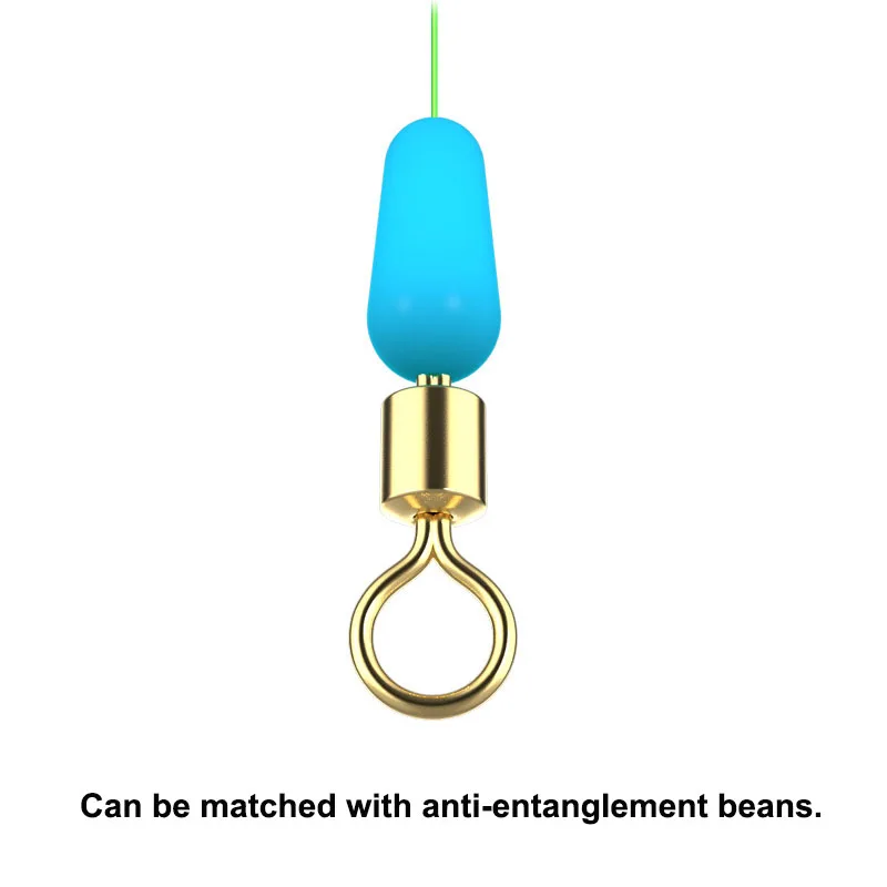 Figura chapada en oro de 100 piezas, anillo Sub-hembra de ocho anillos, conector de grupo de línea, aparejos de pesca, equipo de pesca - imagen 4