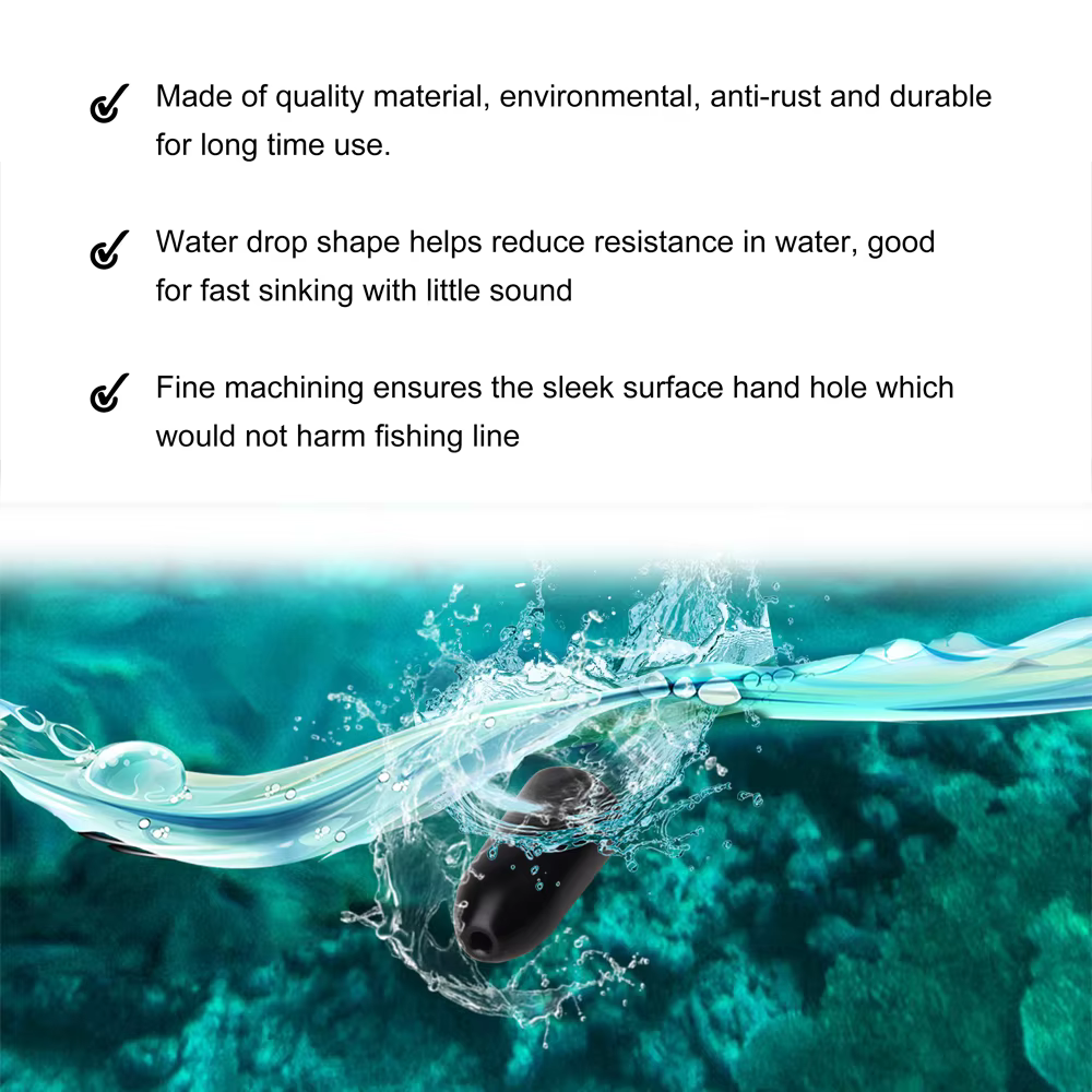 Plomos de pesca de tungsteno, pesas, Bullet Worm, peso para Texas Rig Bass, accesorios para Señuelos, aparejos, 18 unids/caja - imagen 3