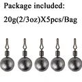 5pcs 20g sinkers