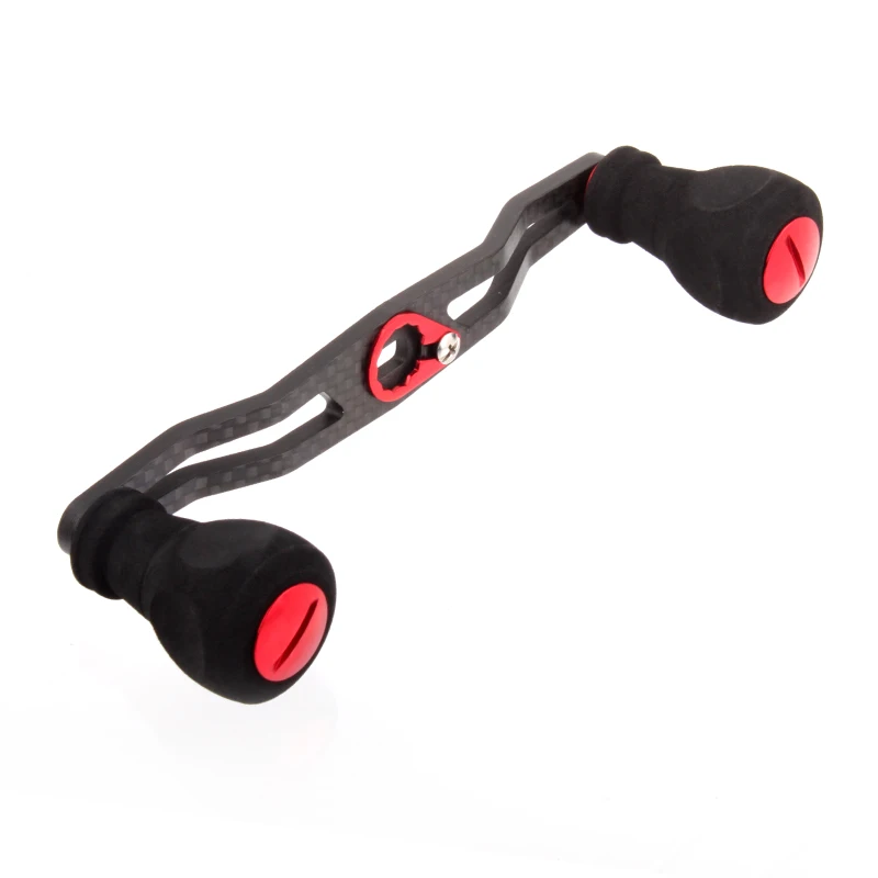 KAWA-mango de fibra de carbono con perilla EVA para carrete D/A, longitud de 130mm, tamaño del agujero 8*5mm, aparejos de pesca para accesorios DIY - imagen 2