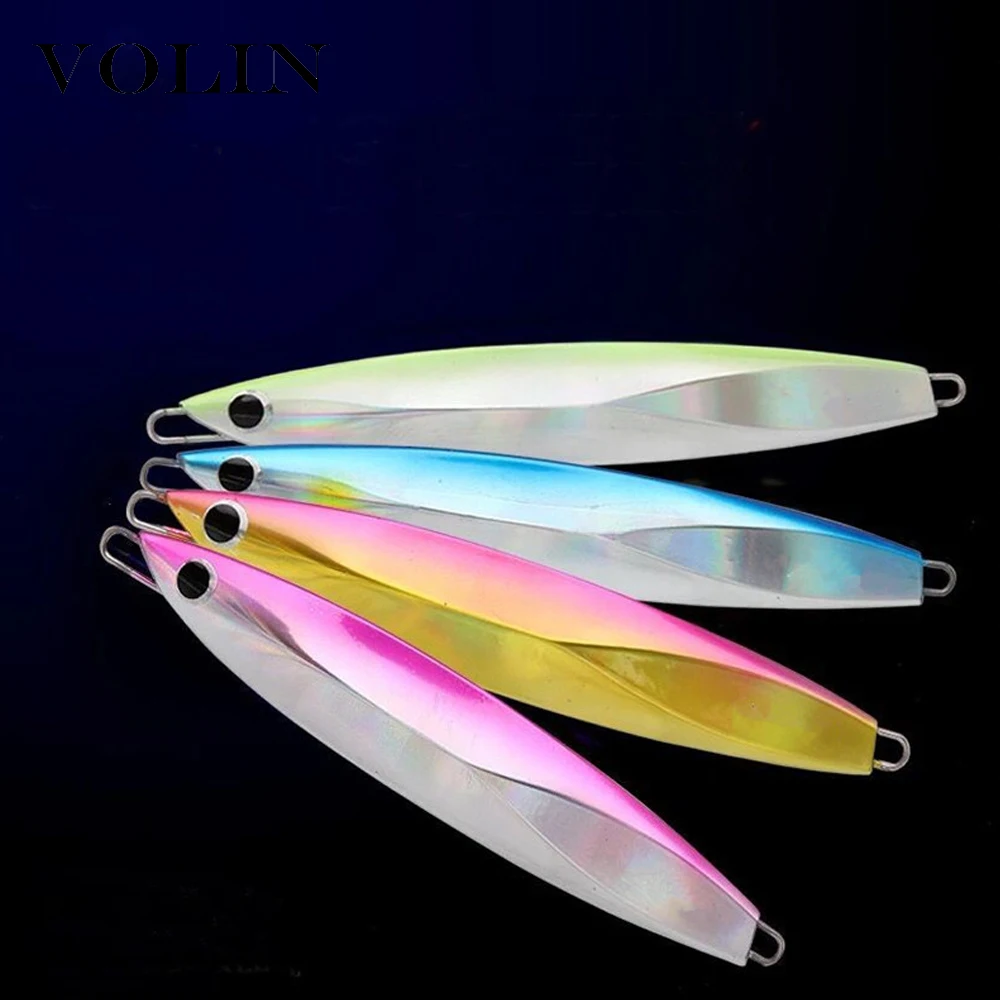 VOLIN-señuelo duro de Metal para pesca en agua salada, artículo de pesca, 60g, 80g, 100g, 120g, 150g, 1 unidad, nuevo modelo - imagen 4
