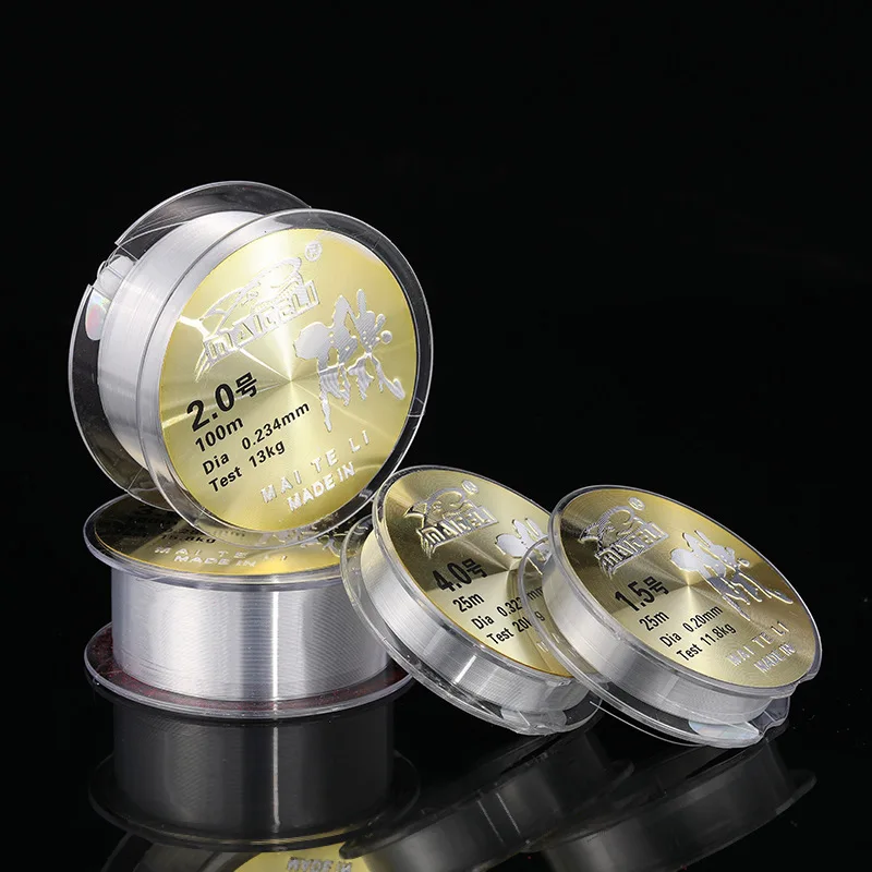 2pcs/lot Fishing Line Strong Pulling Nylon 100m 25m Wedkarstwo Peche Rock Lure Super Strength Wear Resistant Fishing Line Pesca - imagen 5