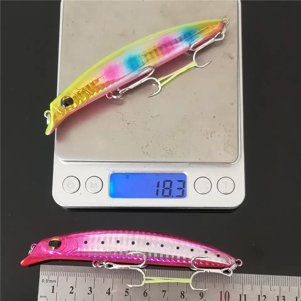 SWOLFY-señuelo Artificial para Pesca, cebo duro de 110CM/18G, Wobblers, profundidad de 1m, Isca, pececillo, aparejos Crankbait - imagen 5