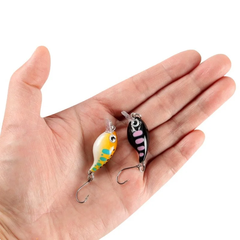 1 Uds señuelo de pesca Minnow 3,6 cm 2,1g Crankbait cebo duro Topwater Artificial Wobbler Bass Japón accesorios de pesca con mosca - imagen 2