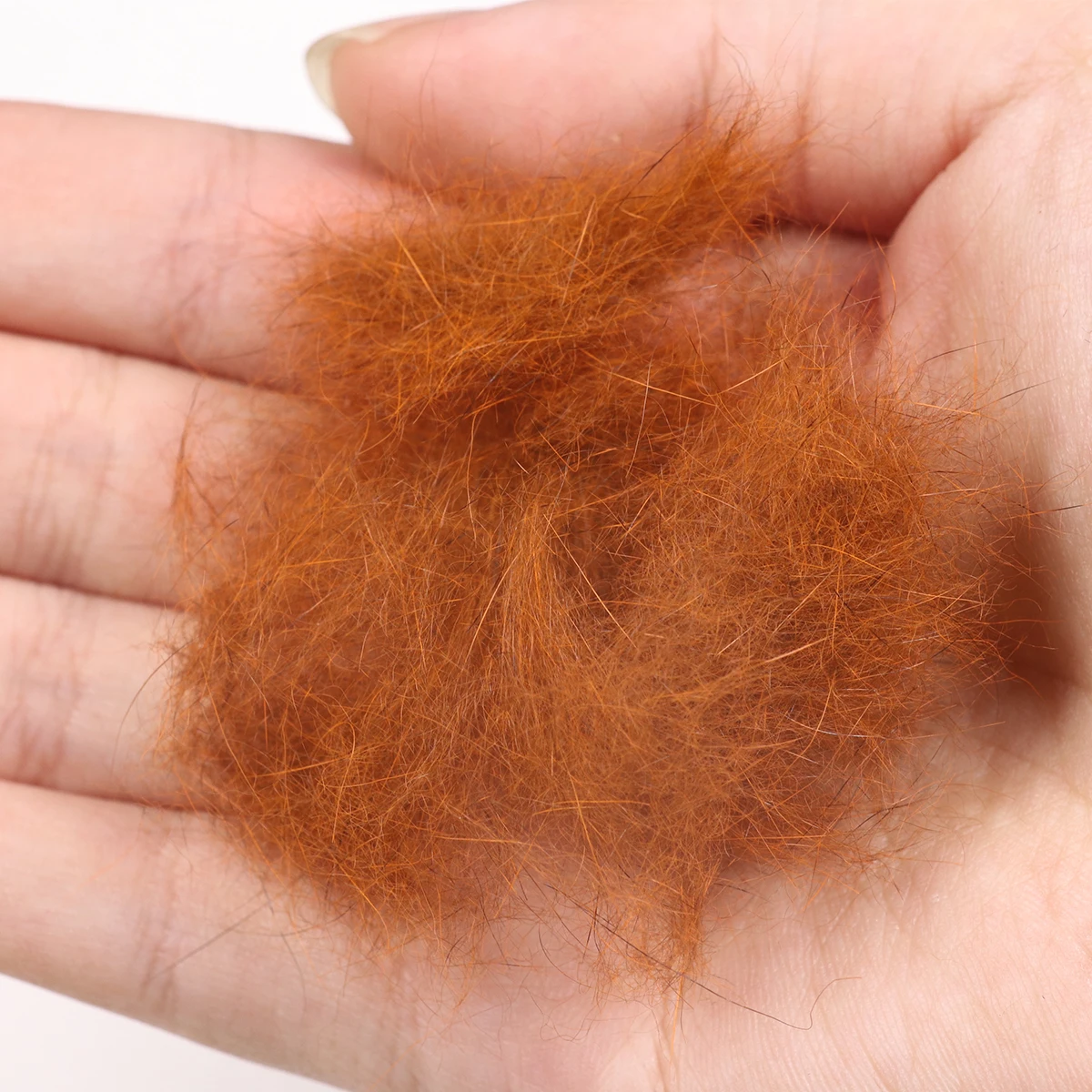 Bimoo-fibra de pelo de ardilla Natural, serpentinas de Ninfa Scud, Material de atado de moscas húmedas, Señuelos de Pesca de trucha, cebos - imagen 4