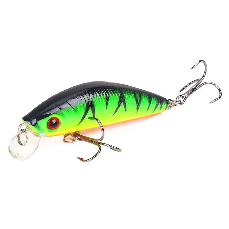 Crankbait Minnow con ojos 3D - Senuelo plastico duro 70mm 8g - imagen 4