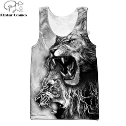 Camiseta tirantas León 3D estampado Harajuku – Unisex verano