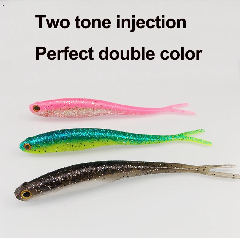 ESFISHING-señuelo de Pesca Real Shad130mm, cebo Artificial de silicona suave, pececillo, Jigging, Señuelos de Pesca para Lucio, trucha - imagen 4