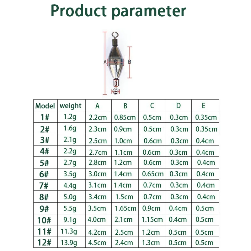 Herramientas de equipo de pesca de 10 piezas, martillo giratorio de cobre, colgante de cobre, contrapeso, plomada rápida, accesorios de pesca - imagen 2