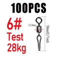 100pcs size 6
