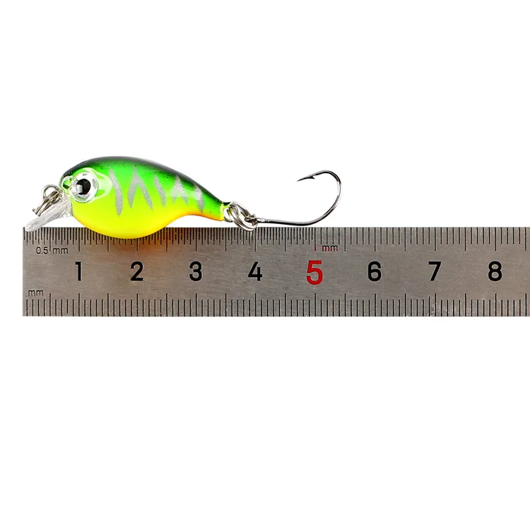 1 Uds señuelo de pesca Minnow 3,6 cm 2,1g Crankbait cebo duro Topwater Artificial Wobbler Bass Japón accesorios de pesca con mosca - imagen 5