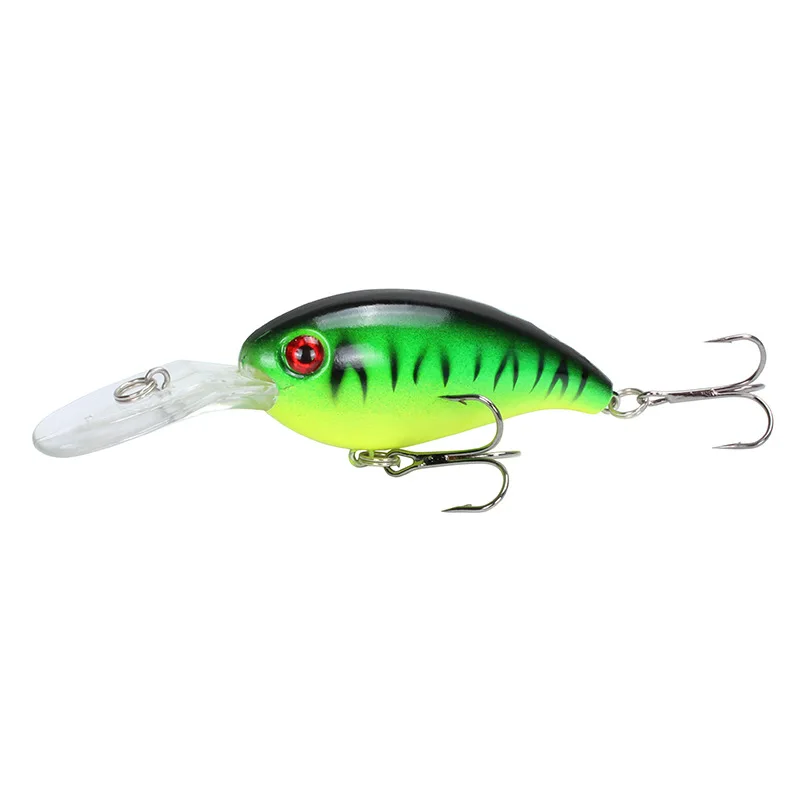 Señuelo de Pesca Artificial con manivela, cebos duros de 10cm/15g, señuelos Crankbait Wobbler, aparejos de Pesca de carpa, Swimbait, anzuelos triples - imagen 5