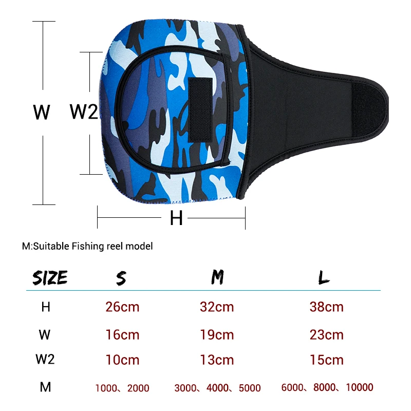 Funda impermeable para carrete de pesca – Camuflaje - imagen 5