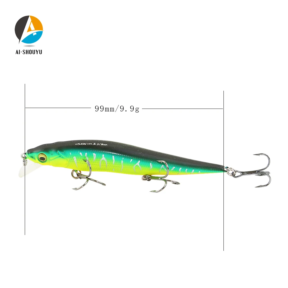 AI-SHOUYU Wobbler 9,9 cm – Señuelo duro suspendido - imagen 2