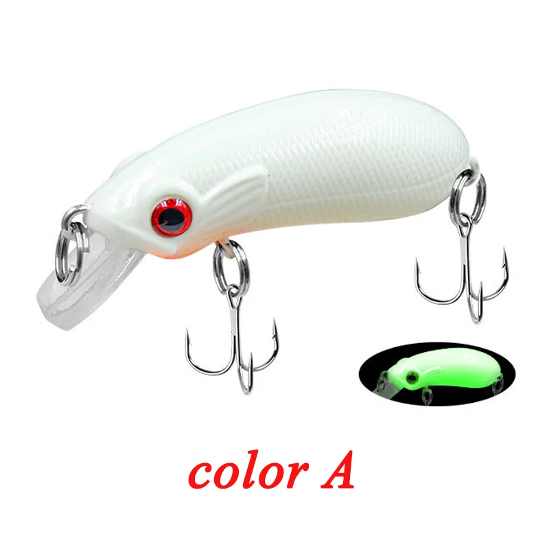 POETRYYI-cebos crankbaits de hundimiento lento, cebos con gancho, wobbler, manivela, Señuelos de Pesca, aparejos para trucha, perca, zander, crappie, 5cm, 6,6g - imagen 2