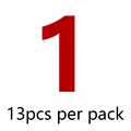 1  13pcs per pack