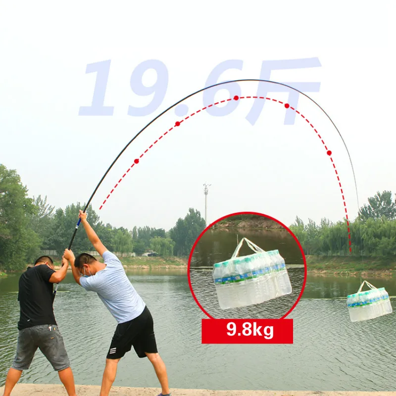 Caña de pescar de Tilapia Ultra dura, 8H, 10H, cañas de Pesca de carpa negra, Olta de mano, fibra de carbono, aparejos de Pesca - imagen 4