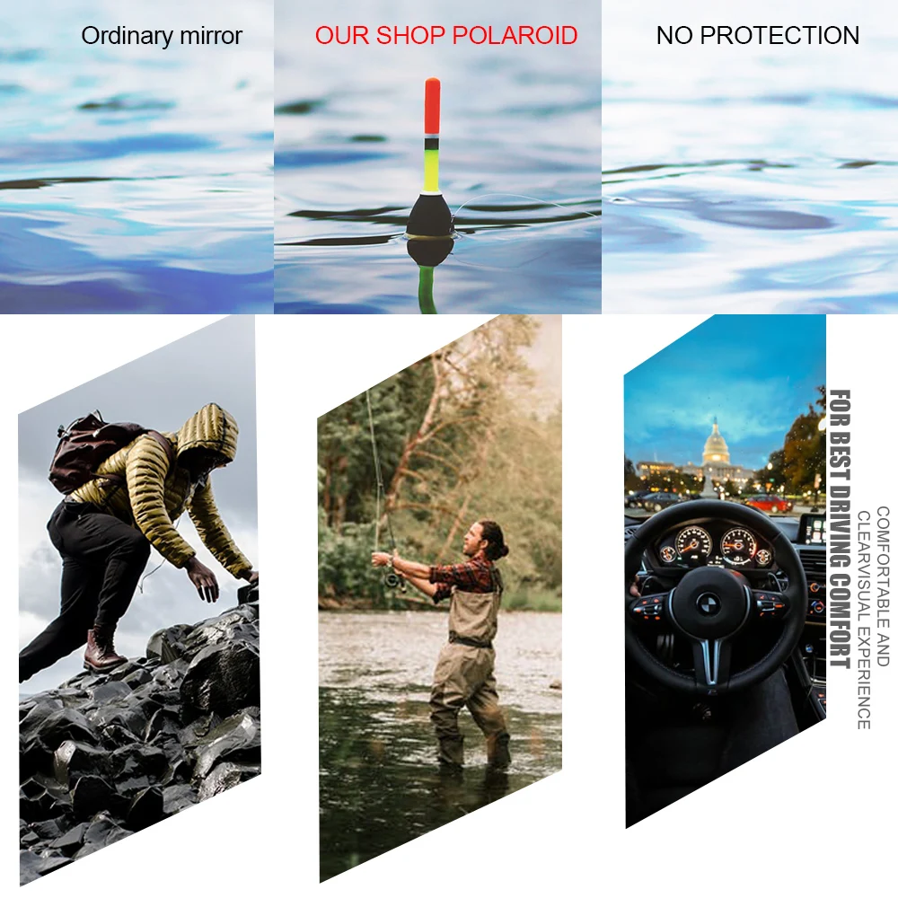 FISH KING-gafas polarizadas de pesca para hombre y mujer, lentes de sol para deportes al aire libre, acampada, senderismo, conducción - imagen 5