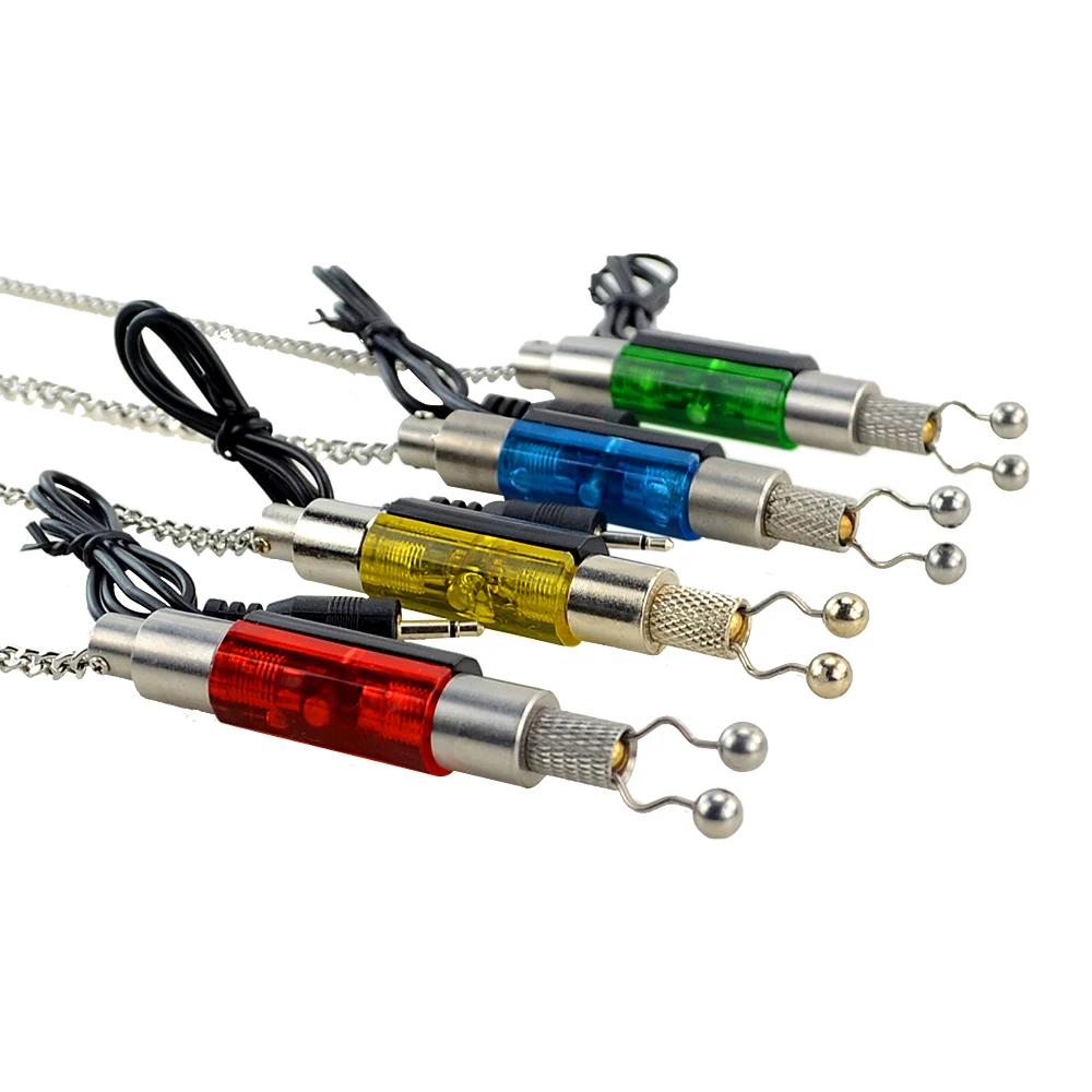 4 unidades de pesca de carpa LED Swinger alarmas de pesca indicador aparejos de pesca - imagen 3