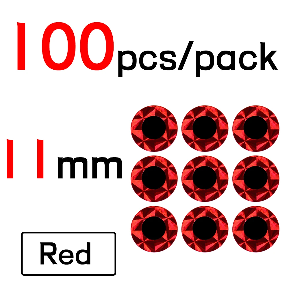11mm Red 100pcs