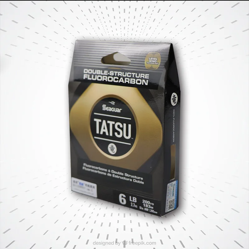 Seaguar-línea de pesca de fluorocarbono Tatsu, 183M/200YDS, 6LB-15LB, revestimiento, gran oferta, nailon, carbono, agua salada - imagen 2