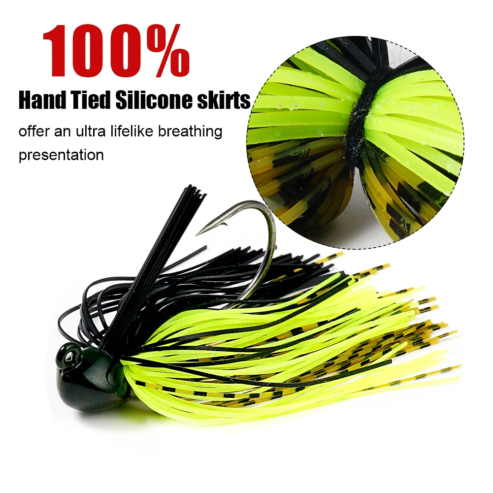 SUNMILE-anzuelos de Pesca de lubina con punta de Metal, Jigs de natación, 7g/10g/14g, para fútbol - imagen 4