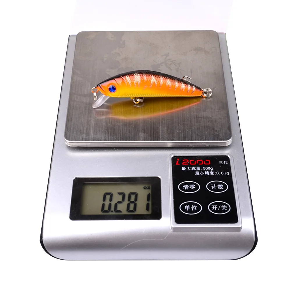 Señuelo de Pesca de pececillos, cebo duro de 7mm y 7,9g, Wobbler Jig, Crankbait, aparejos de Pesca de lubina a rayas, SwimBait, 1 piezas - imagen 5