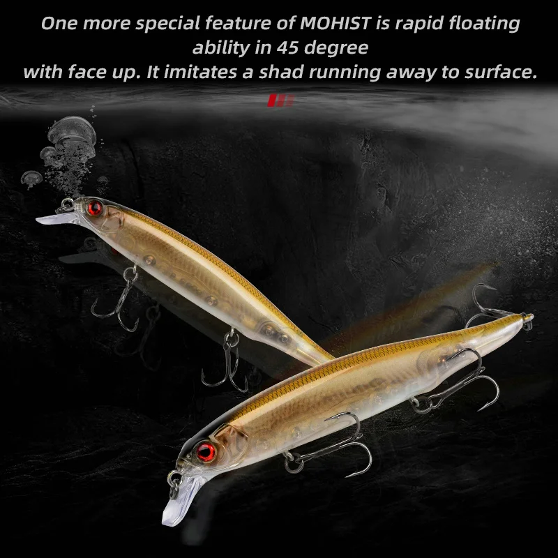 ALLBLUE-señuelo de pesca Jerkbait 130F, anzuelos flotantes rápidos de 130mm y 20g, Wobbler, para buceo poco profundo, pececillo, aparejos de pesca - imagen 2