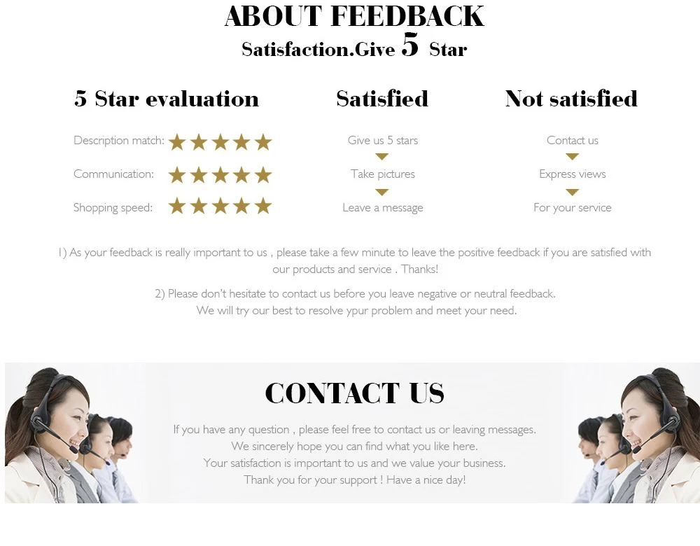 Una captura de pantalla de una página web o un anuncio digital relacionado con los comentarios de los clientes. Incluye una sección titulada ACERCA DE COMENTARIOS con el subtítulo Satisfacción. Da 5 estrellas