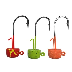 NED Rig Jig Head anzuelo colorido anticaída – alta penetración