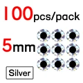 5mm Sliver 100pcs