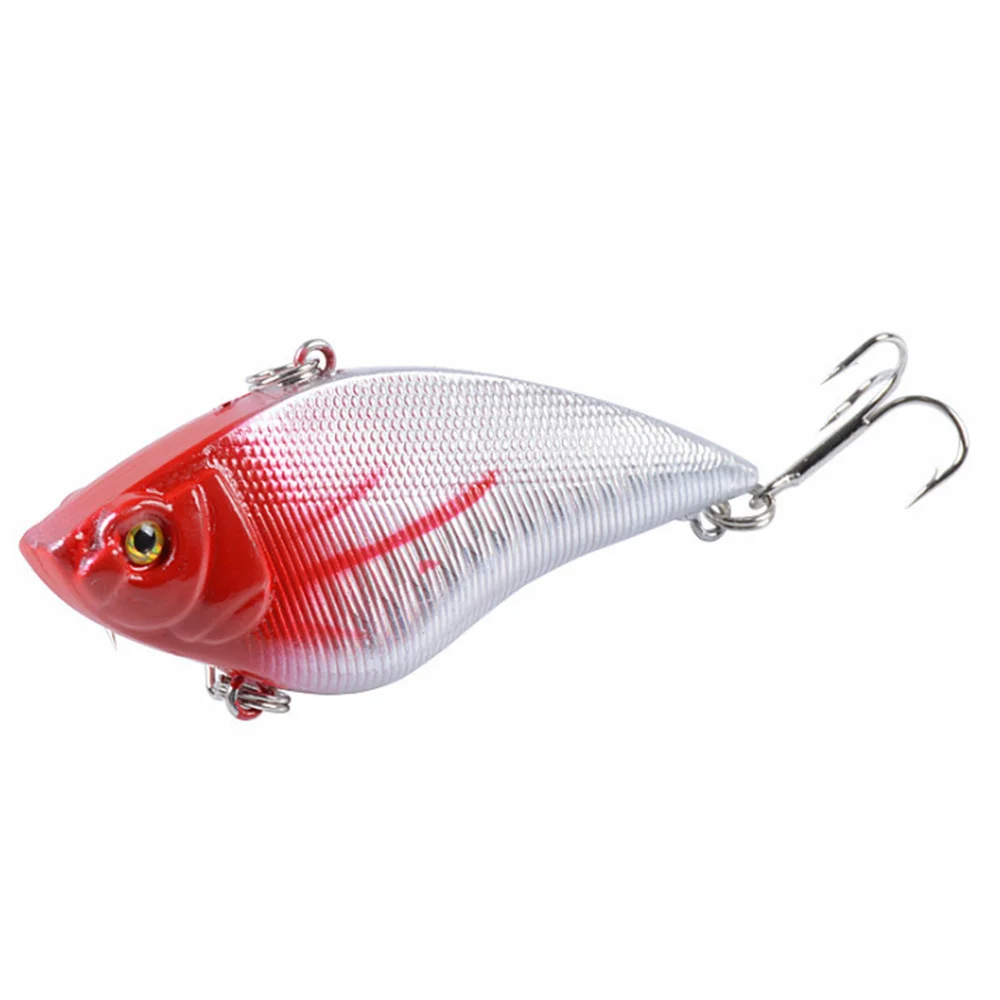 Señuelo de pesca VIB de 7cm y 14,5g, cebos duros artificiales que se hunden, vibración, Crankabit Wobbler, aparejos de anzuelos triples buenos, 1 unidad - imagen 4