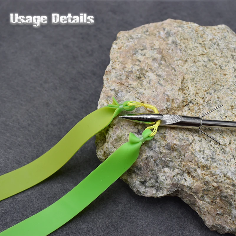 Bandas de goma planas para tirachinas de caza, accesorios de pesca al aire libre de cuero, goma Natural, 3/6/10 unidades - imagen 5