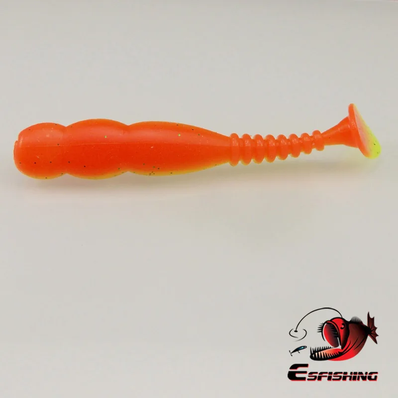 KESFISHING Shad 2 "Shad Rock Shiner cebos artificiales de silicona suave Leurre Souple trucha Lucio Señuelos de pesca olor a pescado con sales - imagen 4