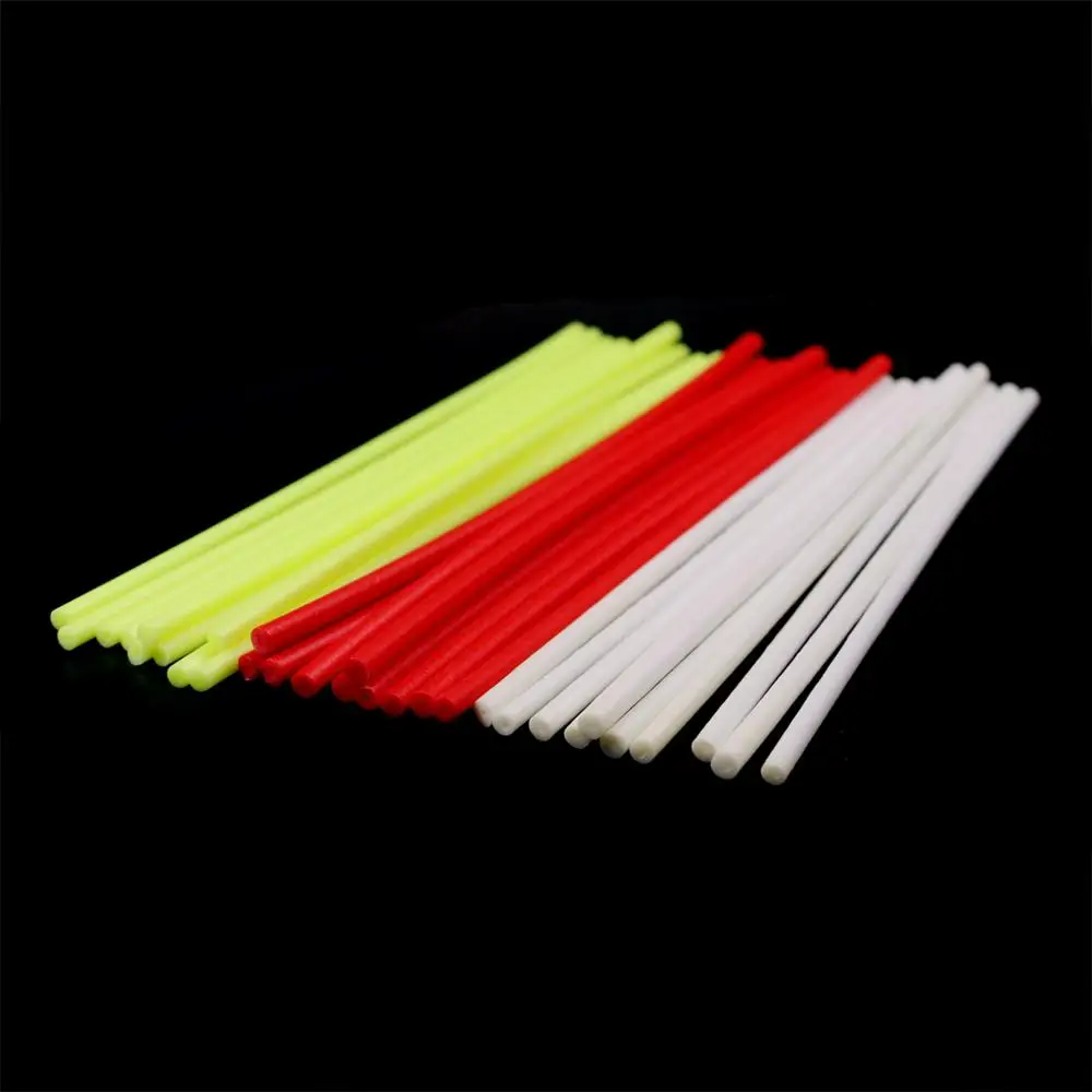 Bimoo-Palo Flotador para pesca de agua salada, aparejo de tubo de aparejo, 100 unidades/10 paquetes, rojo, amarillo, blanco, espuma semisuave - imagen 5