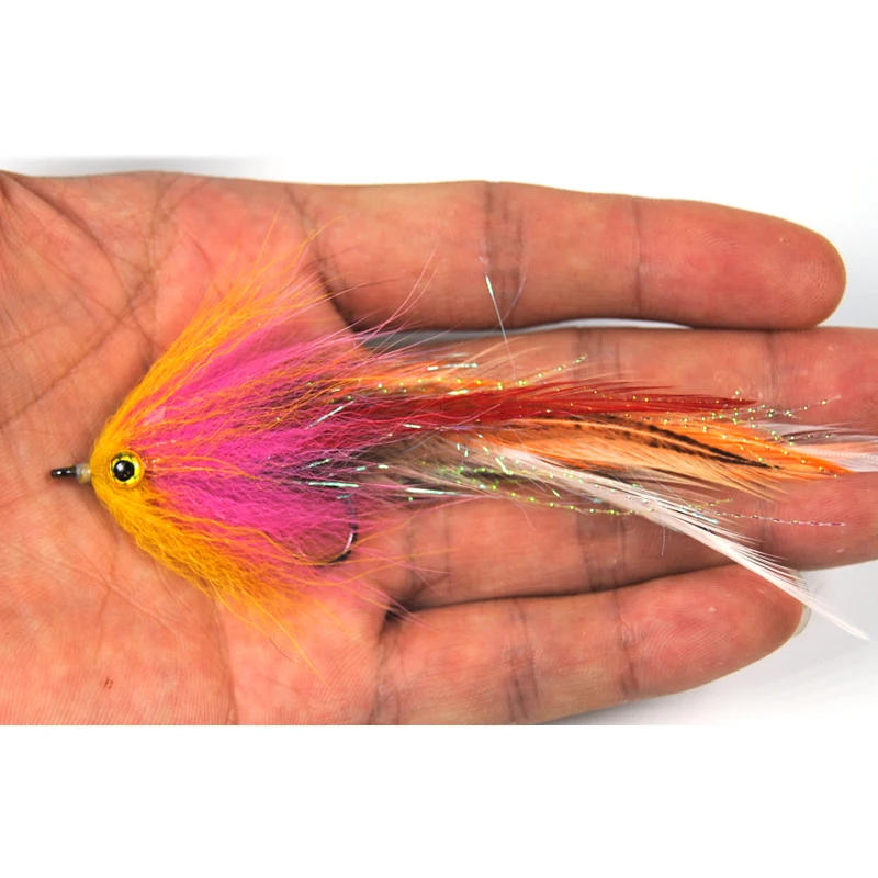 Bimoo 1 pieza # 1/0 nueva trucha Steelhead salmón Pike Streamer mosca para pesca con mosca moscas tamaño - imagen 3