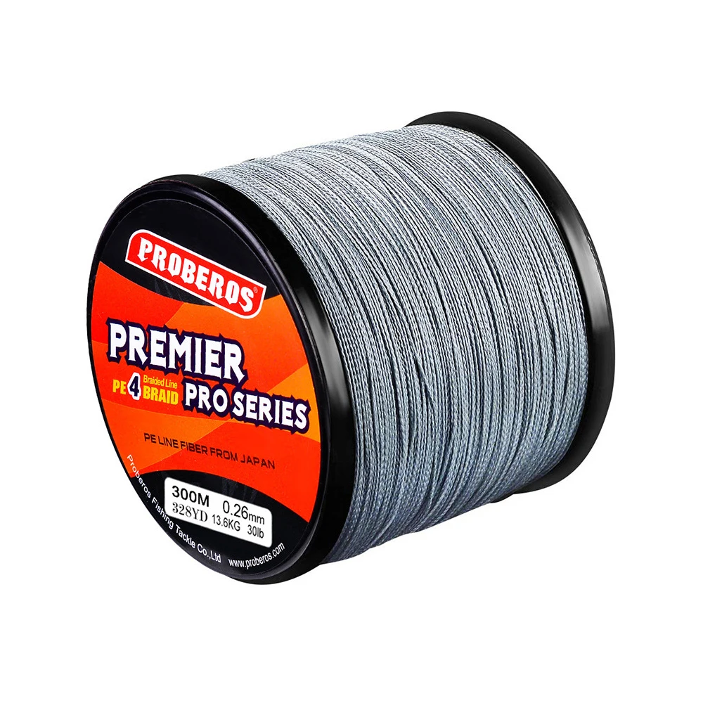 Hilo de pescar de 4 hebras, cuerda trenzada de 300M PE, 6-100LB, 0,4-10,0, multifilamento, herramienta de pesca de carpa, X153G - imagen 4
