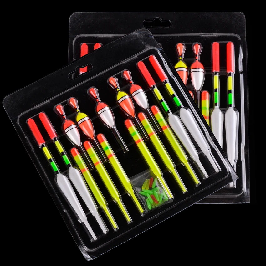 15 unids/lote flotadores de pesca conjunto boya Bobber pesca palo de luz flotadores fluctuar mezcla de tamaños Color flotador boya para accesorios de pesca - imagen 2